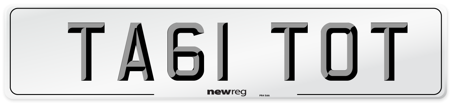 TA61 TOT Number Plate from New Reg